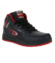 Vostro Black Red Sports Shoes for Men - VSS0171